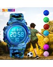2019 SKMEI Boys Girls cyfrowy zegarek elektroniczny Outdoor Military Sport zegarki zegar 50M zegarek wodoodporny dla dzieci dzie