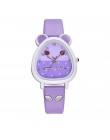 Nowe urocze zwierzę projekt chłopiec dziewczyna zegarek kwarcowy dla dzieci prezent urodzinowy dla dziecka Kol Saati Horloge Kin