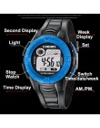 Zegarek dla dzieci dzieci wodoodporne sportowe na świeżym powietrzu chłopcy zegar cyfrowy Unisex data wielofunkcyjna dla dzieci 