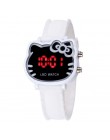 2019 proste marka LED Hodinky dzieci zegarki kwarcowe Cartoon zegarek na rękę dziewczyny żel krzemionkowy zegary Ceasuri Saat Re