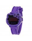 2019 proste marka LED Hodinky dzieci zegarki kwarcowe Cartoon zegarek na rękę dziewczyny żel krzemionkowy zegary Ceasuri Saat Re