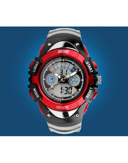 Moda SKMEI marka dzieci zegarki LED cyfrowy zegarek kwarcowy chłopiec i dziewczyna uczeń wielofunkcyjne zegarki wodoodporne