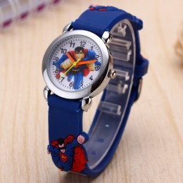 Piękny spiderman zegarek zegarki dla dzieci 3d guma cartoon baby wrist watch zegarki dla dzieci spiderman zegar montre enfant pr