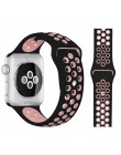 Opaska na zegarek Apple 5 4 3 2 40mm 44mm 42MM 38MM miękki oddychający pasek silikonowe opaski sportowe do serii Nike + Iwatch