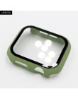 URVOI Full cover do zegarka Apple series 5 4 3 2 matowy odbojnik plastikowy mocna konstrukcja etui ze szklaną folią do ochraniac