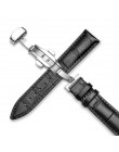 Carouse Watchband 18mm 19mm 20mm 21mm 22mm 24mm cielę prawdziwej skóry zegarek pasek aligatora ziarna zegarek pasek dla Tissot S