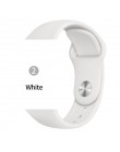Silikonowy pasek na pasek do Apple Watch 38mm 42mm iwatch 5 pasek 44mm 40mm bransoletka sportowa gumy pasek do zegarka iwatch 4 
