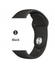 Silikonowy pasek na pasek do Apple Watch 38mm 42mm iwatch 5 pasek 44mm 40mm bransoletka sportowa gumy pasek do zegarka iwatch 4 