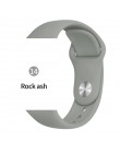 Miękkiego silikonu wymiana opaska sportowa dla 38mm Apple Watch Series1 2 3 4 5 42mm bransoletka na rękę pasek do iWatch edycja 