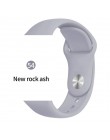 Miękkiego silikonu wymiana opaska sportowa dla 38mm Apple Watch Series1 2 3 4 5 42mm bransoletka na rękę pasek do iWatch edycja 