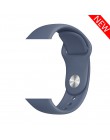 Sportowy pasek silikonowy dla pasek do Apple Watch 38mm 42mm iWatch 4 pasek 44mm 40mm pasek bransoletka correa zegarka Apple wat
