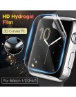 Hydrożelowa osłona ekranu do zegarka Apple 5 4 3 2 1 inteligentny zegarek folie ochronne do Watch 40MM 44MM 38MM 42M