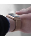 Milanese loop pasek ze stali nierdzewnej do zegarka Apple watch 1 2 3 42mm 38mm metalowy pasek do iwatch seria 4 od 5 do 40mm 44
