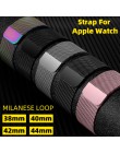 DIMU milanese loop bransoletka dla pasek do apple watch serii 5/4/3/2/1 38mm 42mm ze stali nierdzewnej pasek do iwatch 40mm 44mm