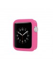 11 kolorów miękki futerał silikonowy do zegarka Apple Watch Series 5 4 3 2 1 pokrywa ochrona ramy zderzak dla pasek do iwatch 42