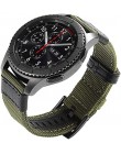 Do zegarka Samsung Galaxy 46mm Gear S3 Frontier klasyczny zespół 22mm Nylon ze skórzanym paskiem nadgarstek na zegarek huawei GT