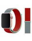 Nylonowy pasek do zegarka Apple watch 5 pasek 44mm 40mm pasek do iWatch 42mm 38mm Sport pętli Watchband bransoletka Apple watch 