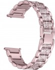 Bling diamentowy zegarek dla Fitbit Versa stalowy pasek ze stali nierdzewnej bransoletka dla fitbit lite/verse 2 opaska akcesori