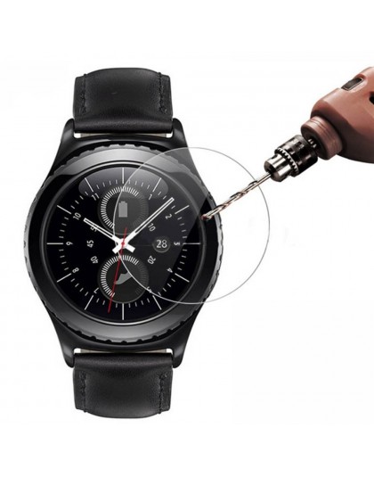 2 sztuk/partia szkło hartowane dla Samsung Gear S3 Frontier klasyczny zegarek Galaxy 46mm 42mm S2 biegów Sport screen Protector 