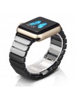 Zegarek ceramiczny pasek na pasek do apple watch 42mm 38mm 1/2/3 inteligentny bransoletka do zegarka zegarek ceramiczny opaski d