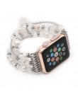 Bransoletka do zegarka pasek do zegarka Apple 5 4 pasek 44mm 40mm Handmade kobiety od zegarków do iwatch 3 2 1 pasek 42mm 38mm a