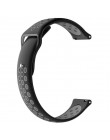 20mm miękki silikonowy pasek do zegarka zespół do Samsung Galaxy zegarek 42mm aktywny 2 do biegów S2 klasyczny Sport Huami Amazf
