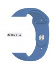 Silikonowy pasek na pasek do Apple Watch 44mm/40mm iwatch 38mm 42mm sportowe paski do zegarków z gumowa bransoletka dla apple wa