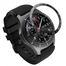 Stal do Samsung Galaxy Watch 42MM/46MM/Gear S3 Frontier pierścień Bezel klej Anti Scratch metalowa pokrywa inteligentny zegarek 