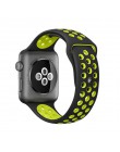 Elastyczna oddychająca silikonowa opaska sportowa do zegarka apple z opaską 42 mm 38 mm 44 mm 40mm, seria apple 5/4/3/2/1 univer