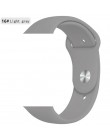 Miękka opaska silikonowa do zegarka Apple watch 5 4 3 2 1 42mm 38mm wymienić bransoletka pasek do zegarka 44mm dla iwatch 4 3 2 