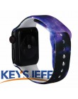 Kwiatowy zespół na pasek do apple watch 38mm 40mm 42mm 44mm Fadeless wzór nadrukowany opaski do pasek do iwatch bransoletka z pa