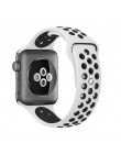 Elastyczna oddychająca silikonowa opaska sportowa do zegarka apple z opaską 42 mm 38 mm 44 mm 40mm, seria apple 5/4/3/2/1 univer