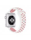 Elastyczna oddychająca silikonowa opaska sportowa do zegarka apple z opaską 42 mm 38 mm 44 mm 40mm, seria apple 5/4/3/2/1 univer