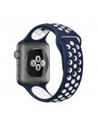 Elastyczna oddychająca silikonowa opaska sportowa do zegarka apple z opaską 42 mm 38 mm 44 mm 40mm, seria apple 5/4/3/2/1 univer