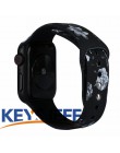 Kwiatowy zespół na pasek do apple watch 38mm 40mm 42mm 44mm Fadeless wzór nadrukowany opaski do pasek do iwatch bransoletka z pa