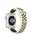 Elastyczna oddychająca silikonowa opaska sportowa do zegarka apple z opaską 42 mm 38 mm 44 mm 40mm, seria apple 5/4/3/2/1 univer