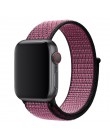 Sport pasek do pętli na pasek do Apple watch 42mm 38mm 44mm 40mm utkany nylon correa iwatch 4 3 2 bransoletka zegarka Apple watc