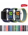 Z paskiem sportowym dla pasek do Apple Watch 4 3 44mm 42mm 38mm 40mm iwatch pas 5/4 /3/2/1 bransoletka dwuwarstwowy nylonowy spl