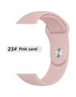 Miękka opaska silikonowa do zegarka Apple watch 5 4 3 2 1 42mm 38mm wymienić bransoletka pasek do zegarka 44mm dla iwatch 4 3 2 