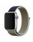 Sport pasek do pętli na pasek do Apple watch 42mm 38mm 44mm 40mm utkany nylon correa iwatch 4 3 2 bransoletka zegarka Apple watc