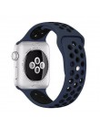 Elastyczna oddychająca silikonowa opaska sportowa do zegarka apple z opaską 42 mm 38 mm 44 mm 40mm, seria apple 5/4/3/2/1 univer