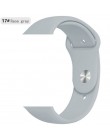 Miękka opaska silikonowa do zegarka Apple watch 5 4 3 2 1 42mm 38mm wymienić bransoletka pasek do zegarka 44mm dla iwatch 4 3 2 