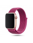 Sport pasek do pętli na pasek do Apple watch 42mm 38mm 44mm 40mm utkany nylon correa iwatch 4 3 2 bransoletka zegarka Apple watc