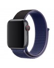 Sport pasek do pętli na pasek do Apple watch 42mm 38mm 44mm 40mm utkany nylon correa iwatch 4 3 2 bransoletka zegarka Apple watc