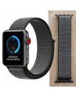 Wysokiej jakości Nylon Sport Loop zamiennik dla pasek do apple watch 44mm seria 5 4 3 2 1 oddychające tkany pasek 42mm iwatch 40