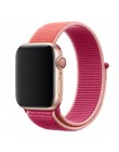 Sport pasek do pętli na pasek do Apple watch 42mm 38mm 44mm 40mm utkany nylon correa iwatch 4 3 2 bransoletka zegarka Apple watc