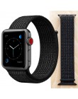 Wysokiej jakości Nylon Sport Loop zamiennik dla pasek do apple watch 44mm seria 5 4 3 2 1 oddychające tkany pasek 42mm iwatch 40