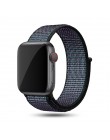 Sport pasek do pętli na pasek do Apple watch 42mm 38mm 44mm 40mm utkany nylon correa iwatch 4 3 2 bransoletka zegarka Apple watc