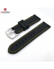 AOOW Generic Watchband zegarek z gumy silikonowej paski wodoodporne 20mm 22mm 24mm 26mm zegarki pasek