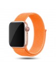 Sport pasek do pętli na pasek do Apple watch 42mm 38mm 44mm 40mm utkany nylon correa iwatch 4 3 2 bransoletka zegarka Apple watc